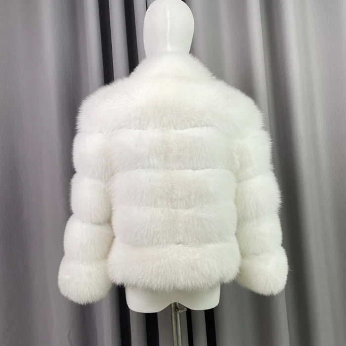 Wholesale Customized Fashion High-quality Short for Fur Cotton Filled Winter Warm Thickened Reversible Women's Jacket