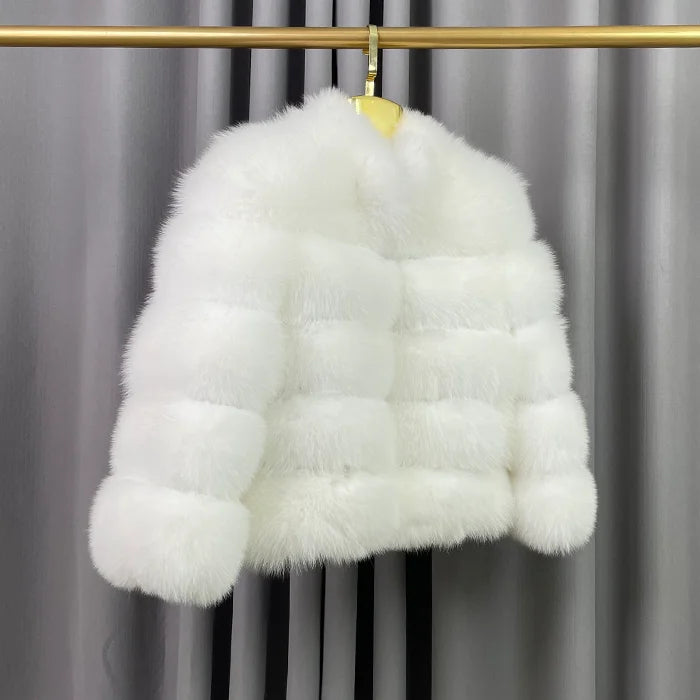 Wholesale Customized Fashion High-quality Short for Fur Cotton Filled Winter Warm Thickened Reversible Women's Jacket