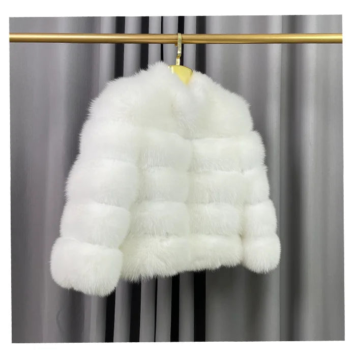 Wholesale Customized Fashion High-quality Short for Fur Cotton Filled Winter Warm Thickened Reversible Women's Jacket