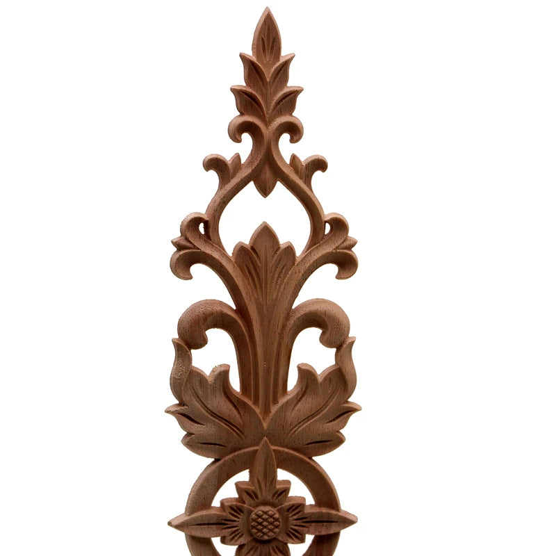 Home Wedding Decoration Accessories Furniture Appliques Wood Carving Corner Wooden Decor Frame Wall Door Woodcarving Decal