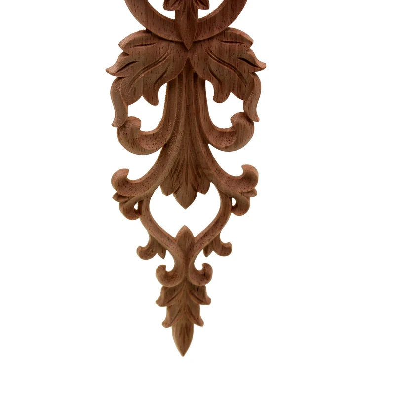 Home Wedding Decoration Accessories Furniture Appliques Wood Carving Corner Wooden Decor Frame Wall Door Woodcarving Decal
