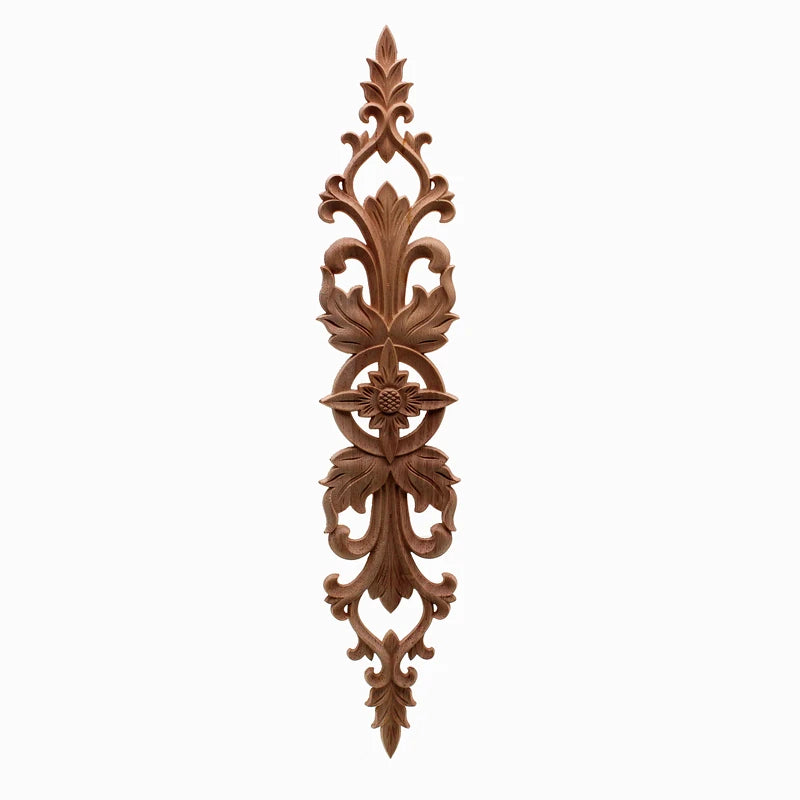 Home Wedding Decoration Accessories Furniture Appliques Wood Carving Corner Wooden Decor Frame Wall Door Woodcarving Decal