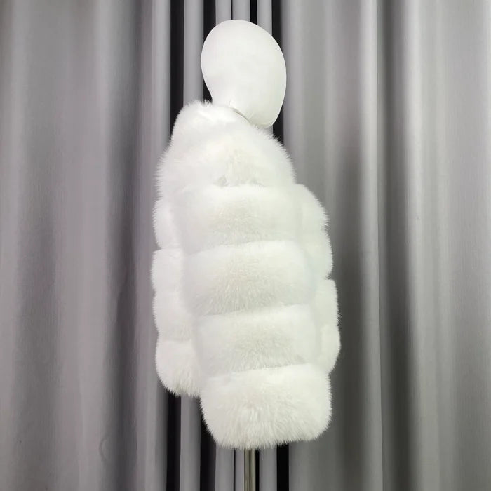 Wholesale Customized Fashion High-quality Short for Fur Cotton Filled Winter Warm Thickened Reversible Women's Jacket