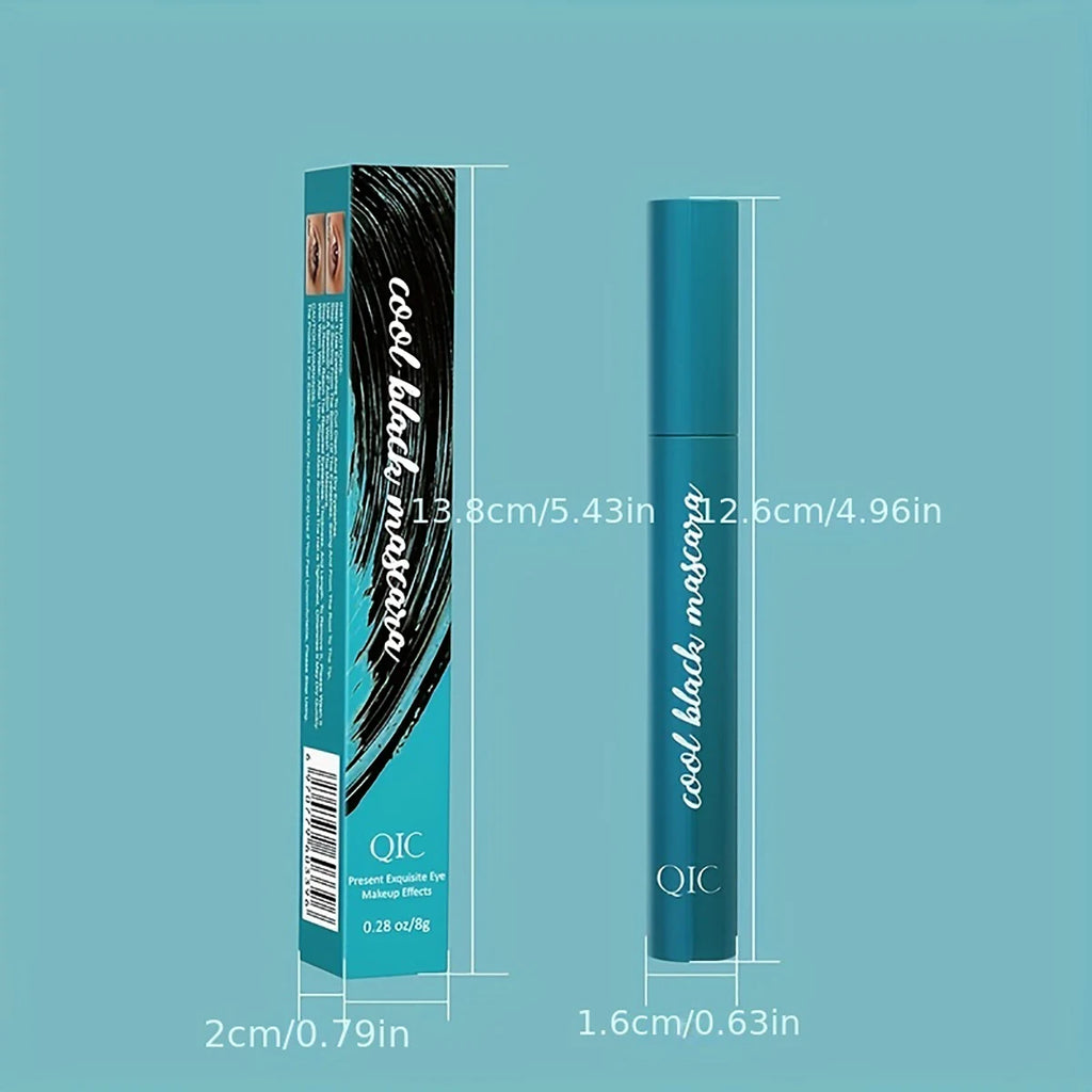 4D volumizing, thick and curling mascara Black waterproof non-smudged long cool black mascara