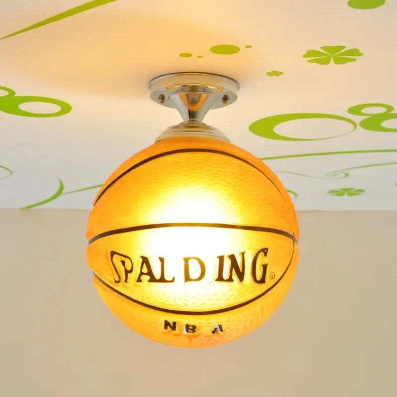 Modern Simple and Stylish Bedroom Children's Room Kindergarten Mother and Baby Store Football Blue Ball Chandelier