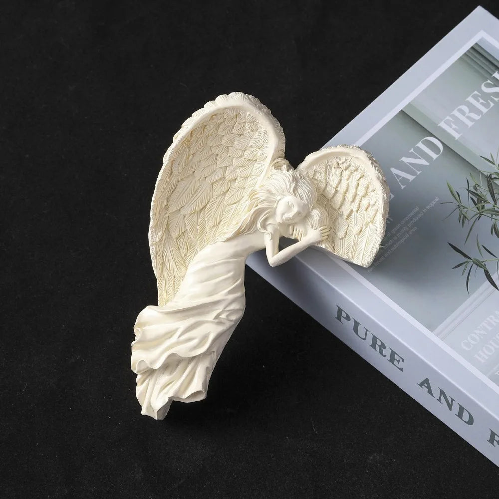 Angel Door Hanging Decor Resin Art Handmade Vintage Over Door Decor for Home Wedding Christmas Gift Party Festival  Accessories