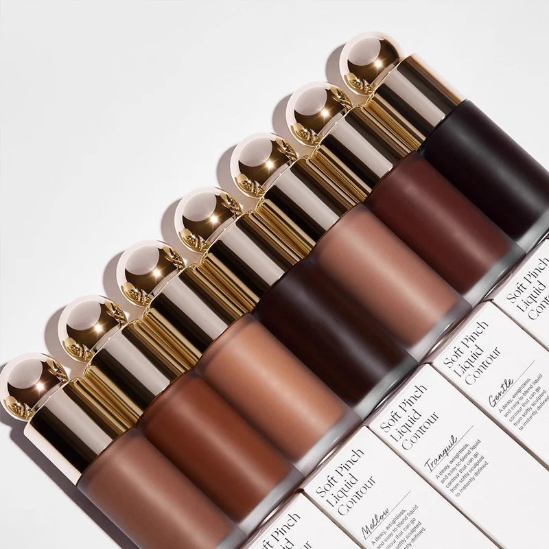 5 Color Tinted Pressed Powder Liquid Blush Highlight Enhance Facial Contours Stick Modify The Facial Shape Cream Blush Makeup