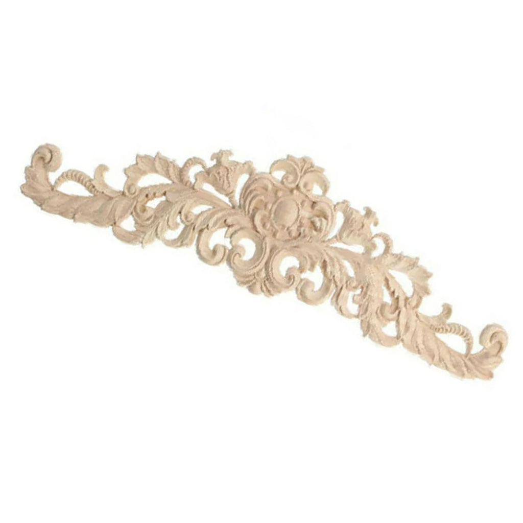 Applique Wooden Decor DIY Furniture Home Decor Mouldings Unpainted Wooden Carved High Quality Durable Practical