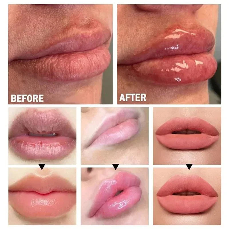 Lip Plump Serum Elasticity Essential Oil Reduces Lip Lines Get Rid Dry Cracked Moisturize Balm Gloss Labial Sexy Lip Care Makeup