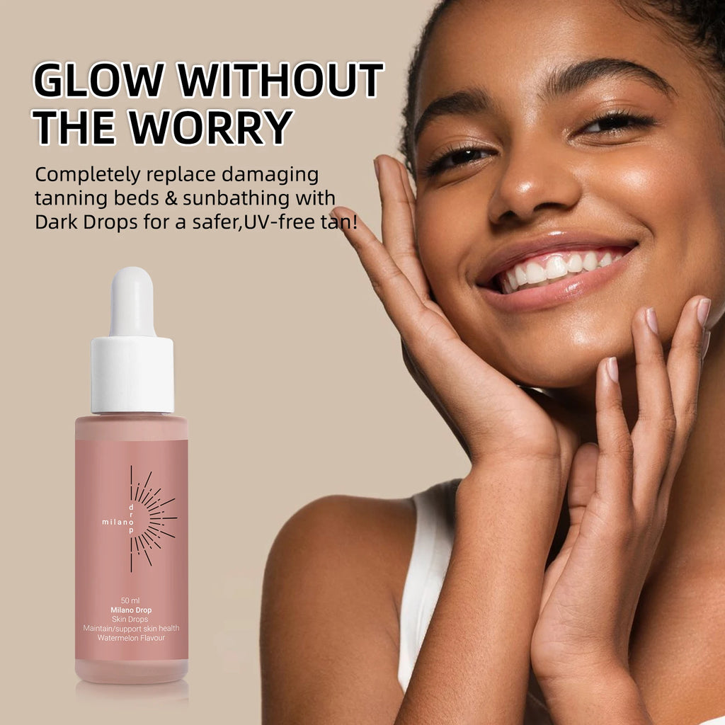 2/1pcs Self Tanning Drops Enhance Skin Melanin Liquid Bronzer Natural Tanner Sunless Tanning For Body Face Preventing Sunburn