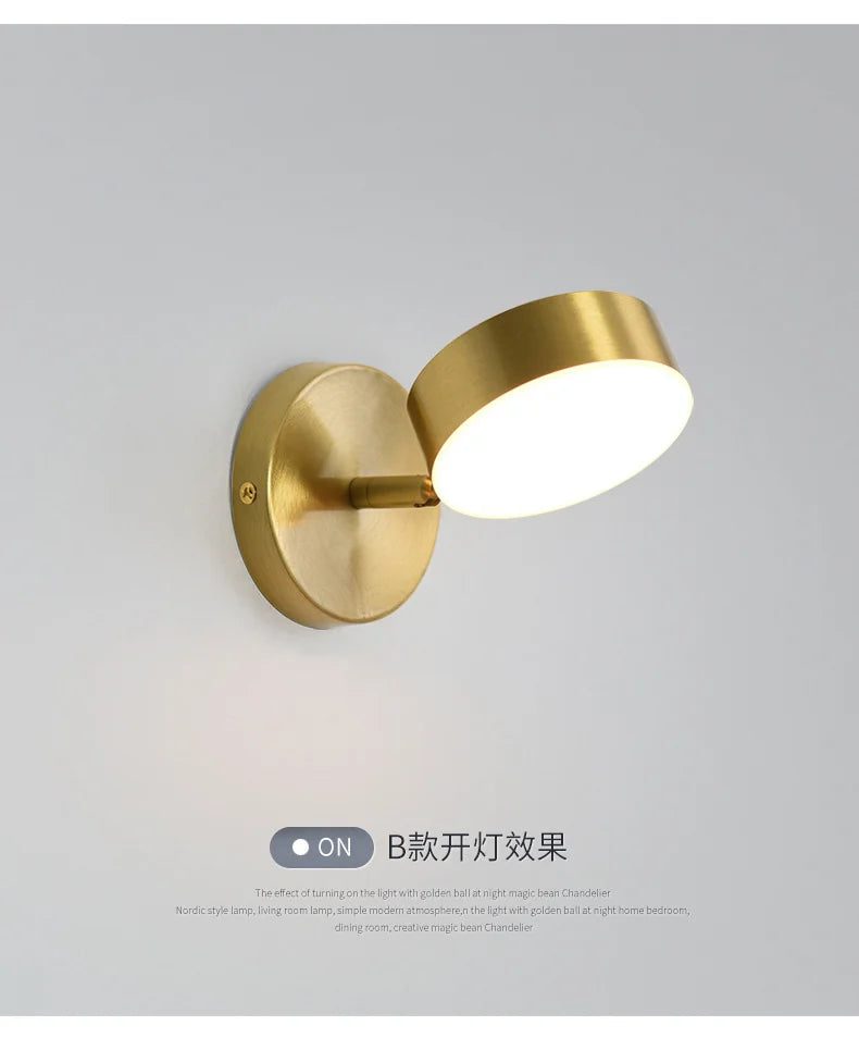 Room Decor Headboard Nordic Modern Simple Creative Living Room Bedroom Staircase Balcony Corridor Bathroom LED Wall Light