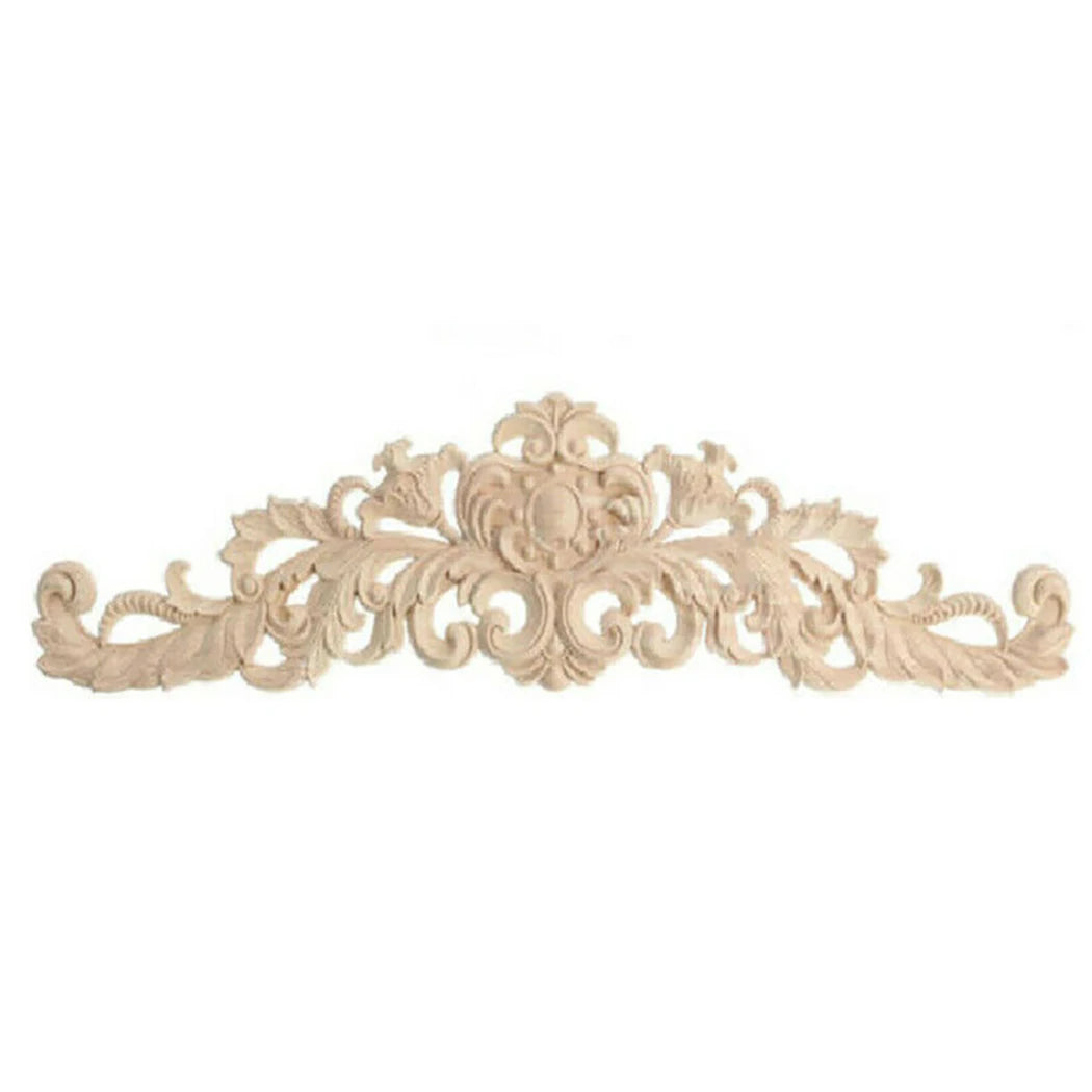 Applique Wooden Decor DIY Furniture Home Decor Mouldings Unpainted Wooden Carved High Quality Durable Practical