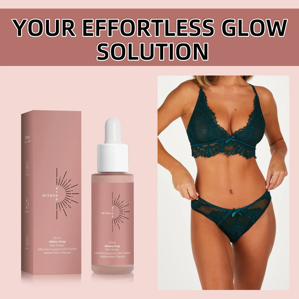2/1pcs Self Tanning Drops Enhance Skin Melanin Liquid Bronzer Natural Tanner Sunless Tanning For Body Face Preventing Sunburn