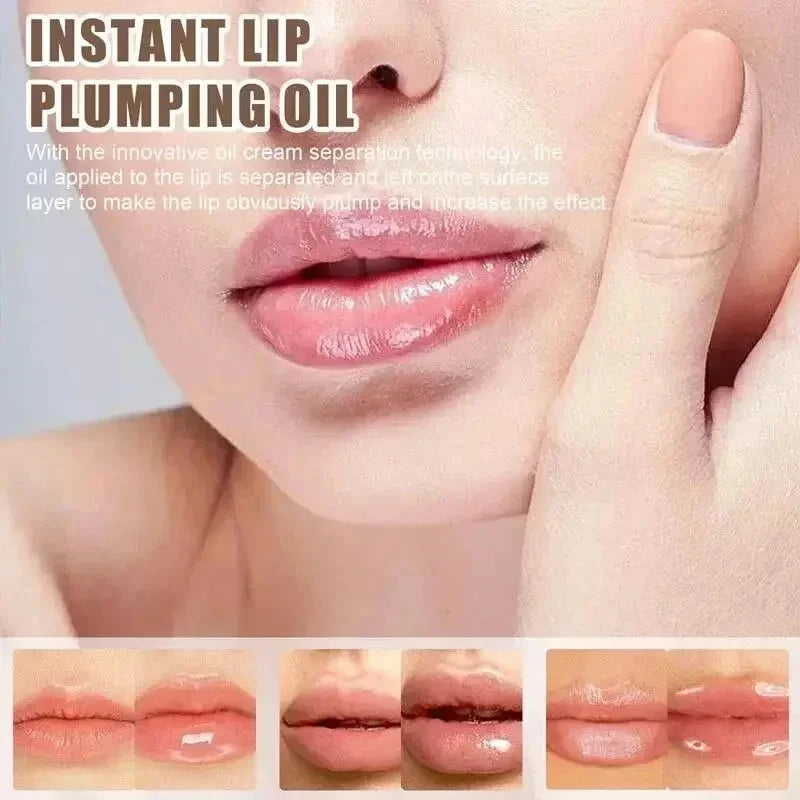 Lip Plump Serum Elasticity Essential Oil Reduces Lip Lines Get Rid Dry Cracked Moisturize Balm Gloss Labial Sexy Lip Care Makeup
