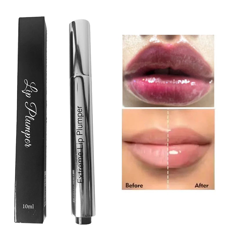 Collagen Lip Plumping Oil  Instant Long Lasting Volumise Deeply Moisturize Reduce Lip Lines Lightweight Non-sticky Lip Balm Oil