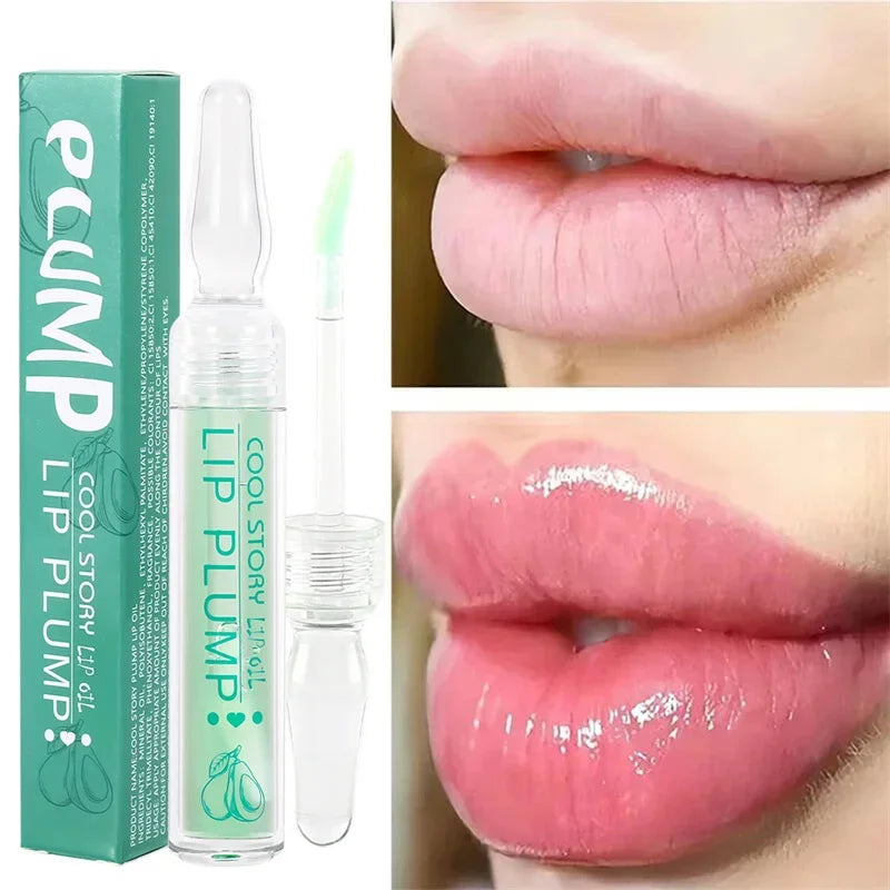 Lip Plump Serum Elasticity Essential Oil Reduces Lip Lines Get Rid Dry Cracked Moisturize Balm Gloss Labial Sexy Lip Care Makeup