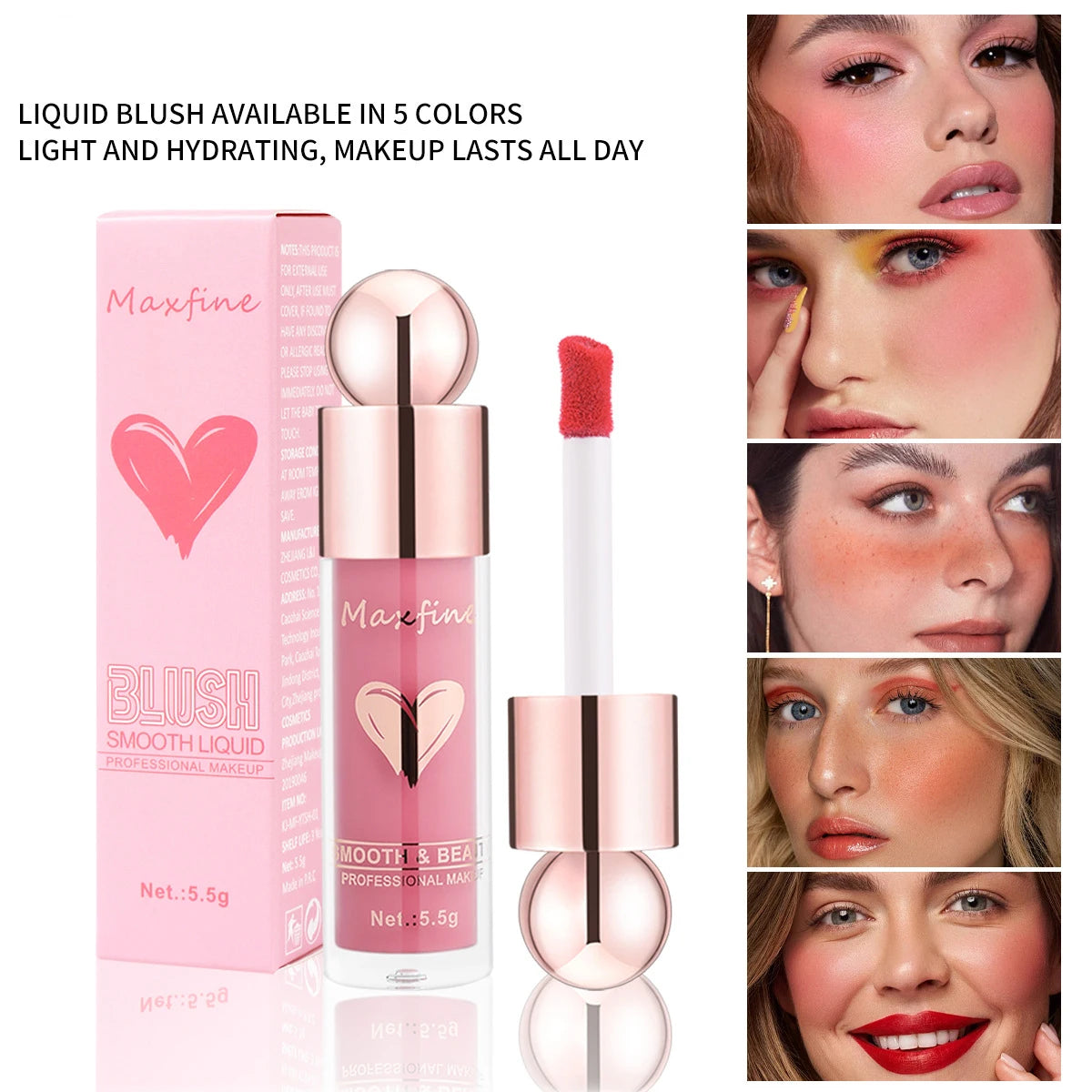 Liquid blush when applied with a hydrating touch can brighten your complexion keep your makeup on without smudge