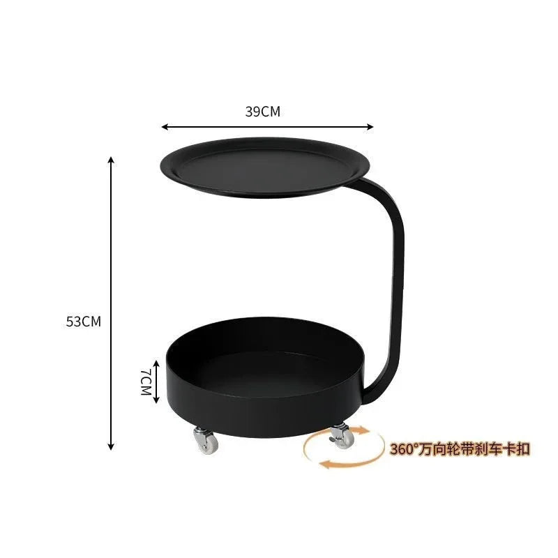 Simple Rattan Small Bedside Cabinet, Home Bedroom Multi-Function Storage Unit, Slim Movable Storage Basket