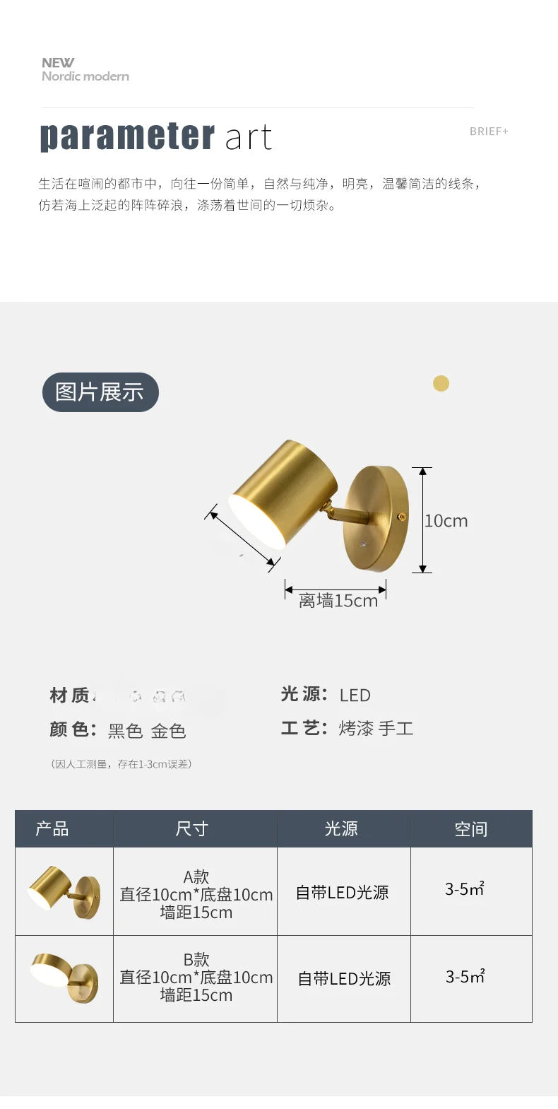 Room Decor Headboard Nordic Modern Simple Creative Living Room Bedroom Staircase Balcony Corridor Bathroom LED Wall Light