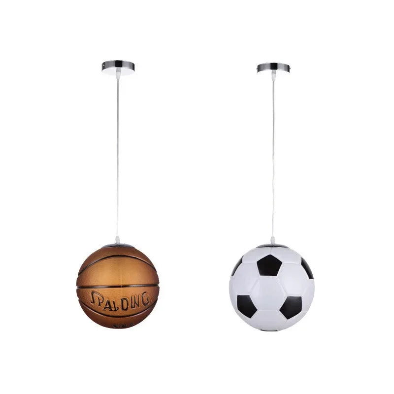 Modern Simple and Stylish Bedroom Children's Room Kindergarten Mother and Baby Store Football Blue Ball Chandelier