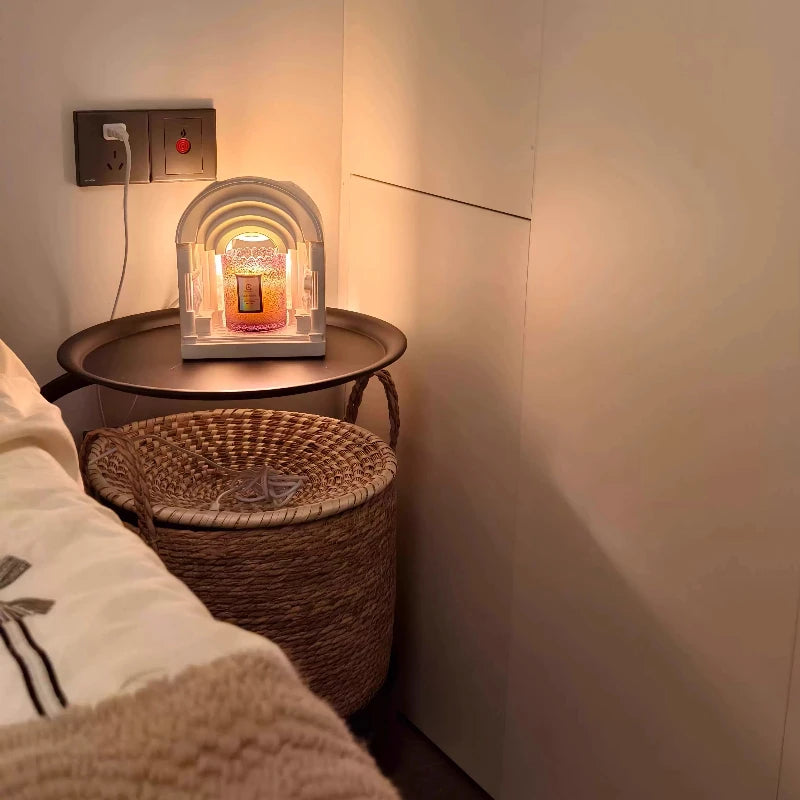 Simple Rattan Small Bedside Cabinet, Home Bedroom Multi-Function Storage Unit, Slim Movable Storage Basket